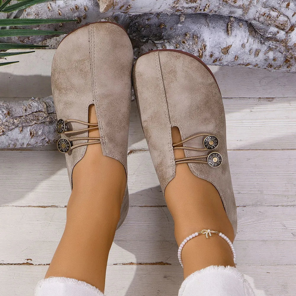 Round Toe Flat Slip-Ons - V.I.P Digital Presence