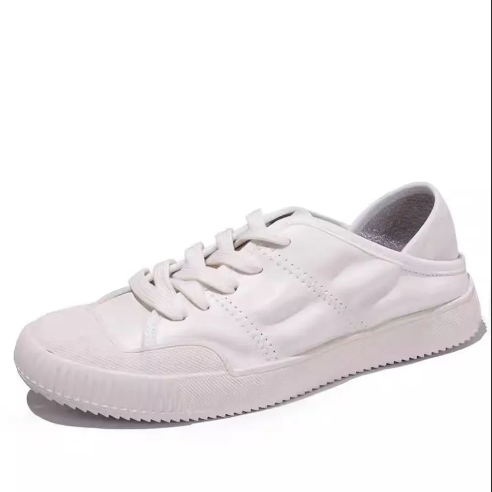 Round Toe Lace Up Sneakers - V.I.P Digital Presence