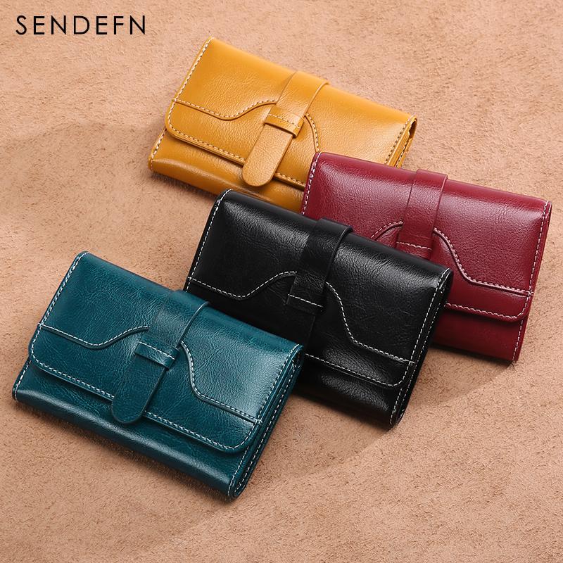 Sendefn Wallet-female Short Women's Hasp Women Purse Split Leather With Coin Pocket Mini - V.I.P Digital Presence