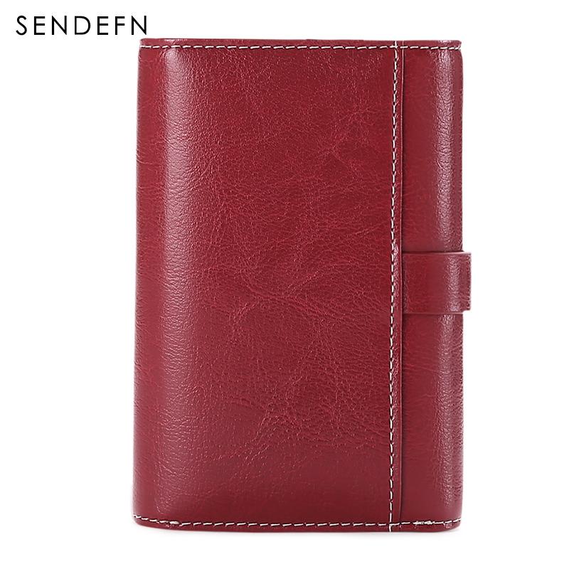 Sendefn Wallet-female Short Women's Hasp Women Purse Split Leather With Coin Pocket Mini - V.I.P Digital Presence