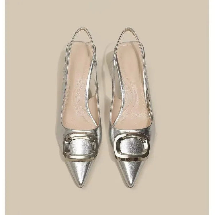 Slingback Pointed Toe Pumps - V.I.P Digital Presence