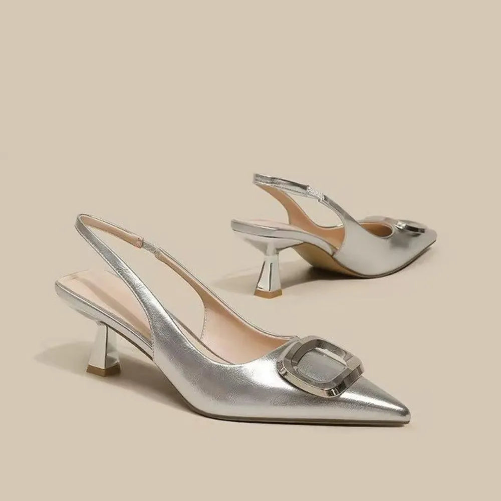 Slingback Pointed Toe Pumps - V.I.P Digital Presence