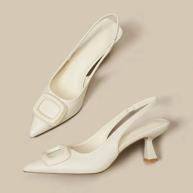 Slingback Pointed Toe Pumps - V.I.P Digital Presence