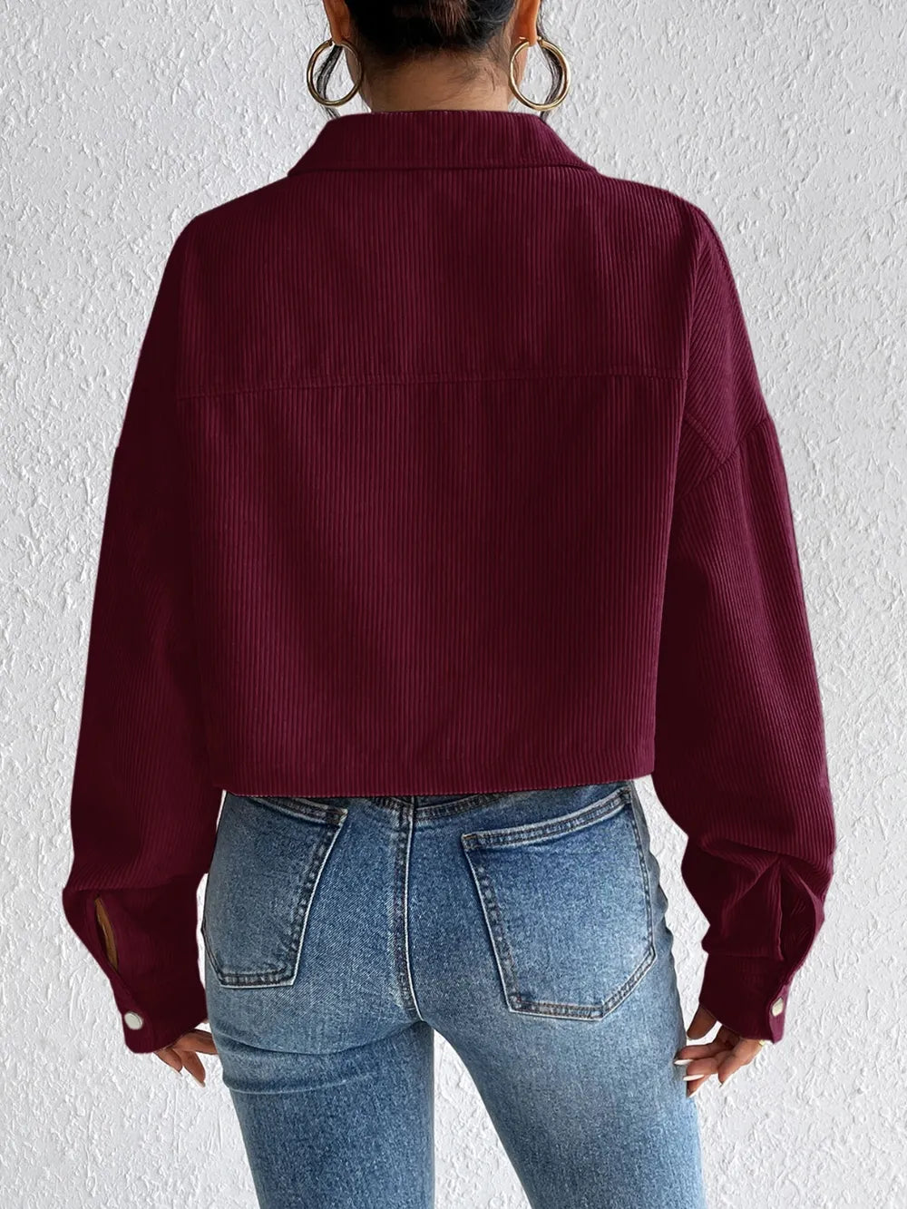Snap Down Long Sleeve Jacket - V.I.P Digital Presence