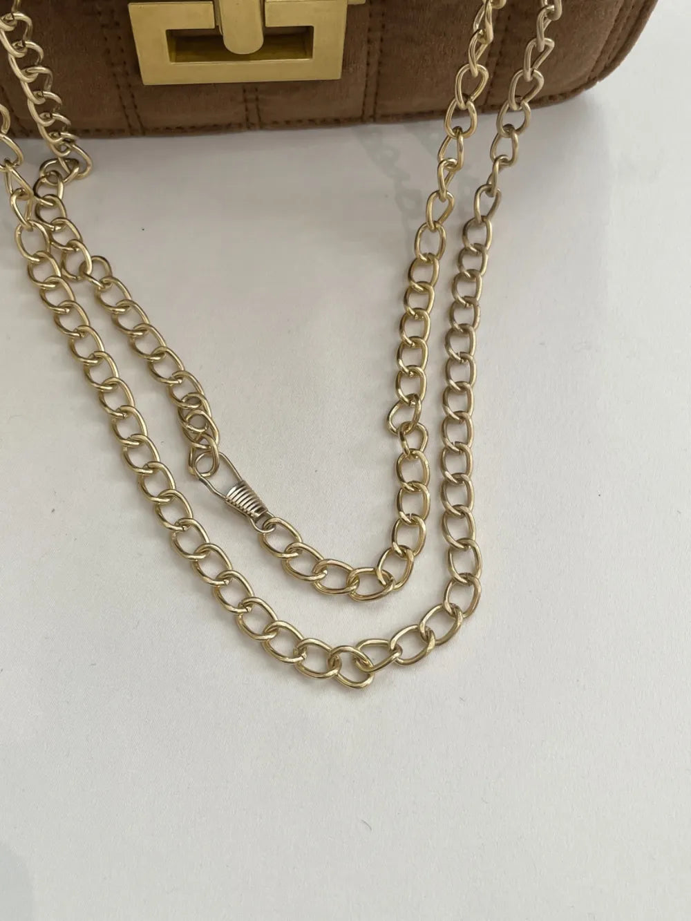 Solid Color Chain Shoulder Bag - V.I.P Digital Presence