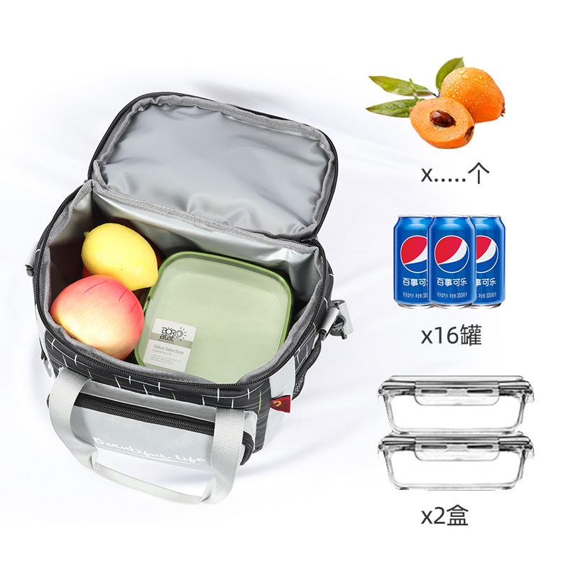 Street style cool lunch bag insulation fresh-keeping bag leak-proof ice pack double-layer insulation lunch bag - V.I.P Digital Presence