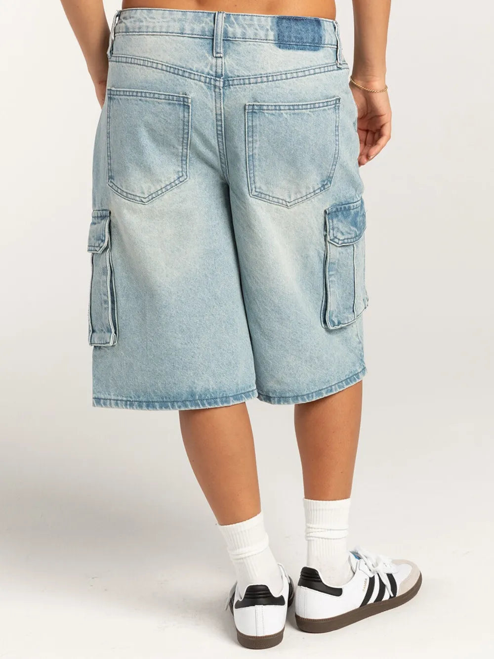 Street trendsetters ordinary washed workwear women's denim straight leg pants - V.I.P Digital Presence