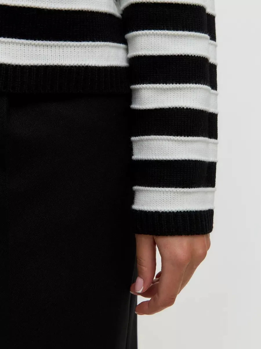 Striped Dropped Shoulder Long Sleeve Cardigan - V.I.P Digital Presence