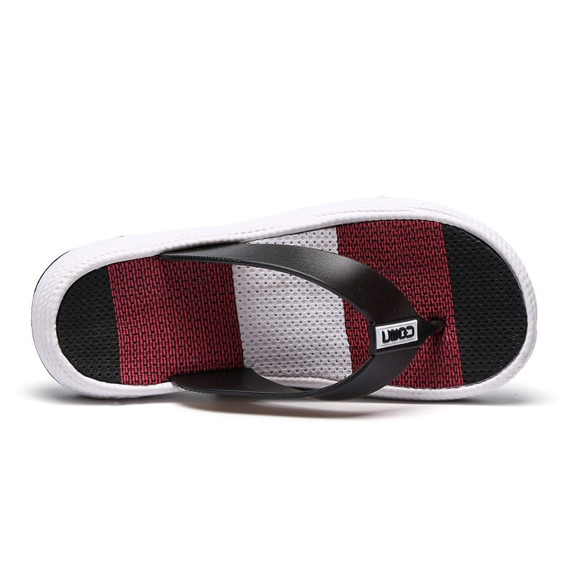 Summer Slippers Women Casual Massage Durable Flip Flops Beach Sandals Female Wedge Shoes Striped Lady Room Slippers - V.I.P Digital Presence