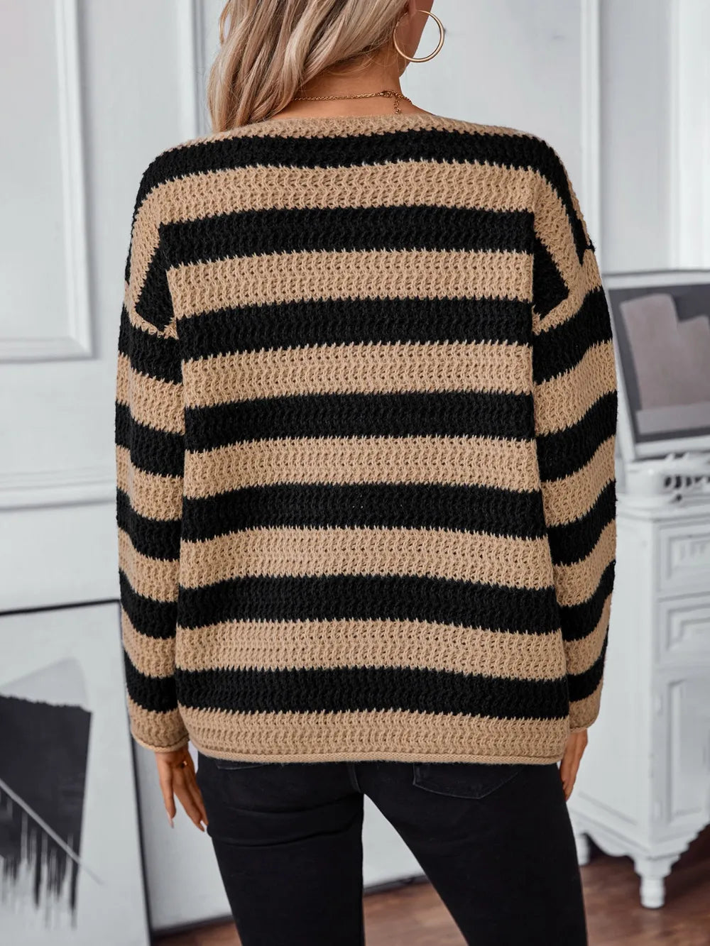 Sweater women's autumn and winter new casual loose women's knitted sweater - V.I.P Digital Presence