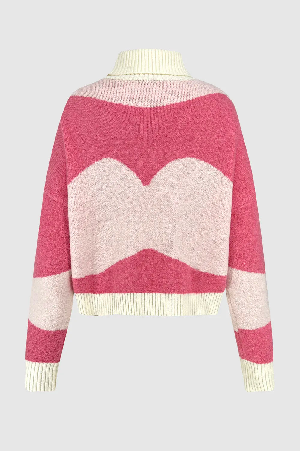 Sweet style color blocked versatile knitted sweater for women - V.I.P Digital Presence