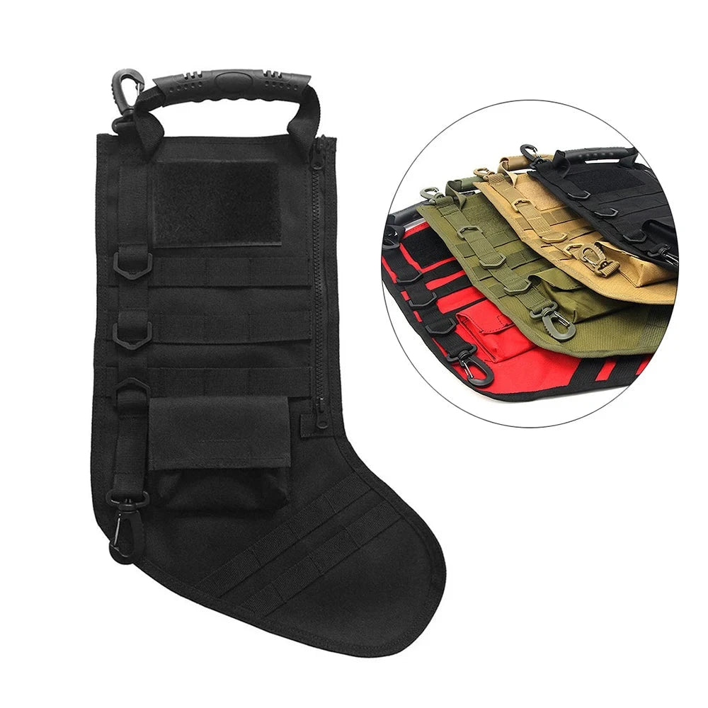 Tactical Christmas Stocking Bag Ruck up Hanging Santa Stocking Christmas Decoration Gifts Stocking Bag - V.I.P Digital Presence