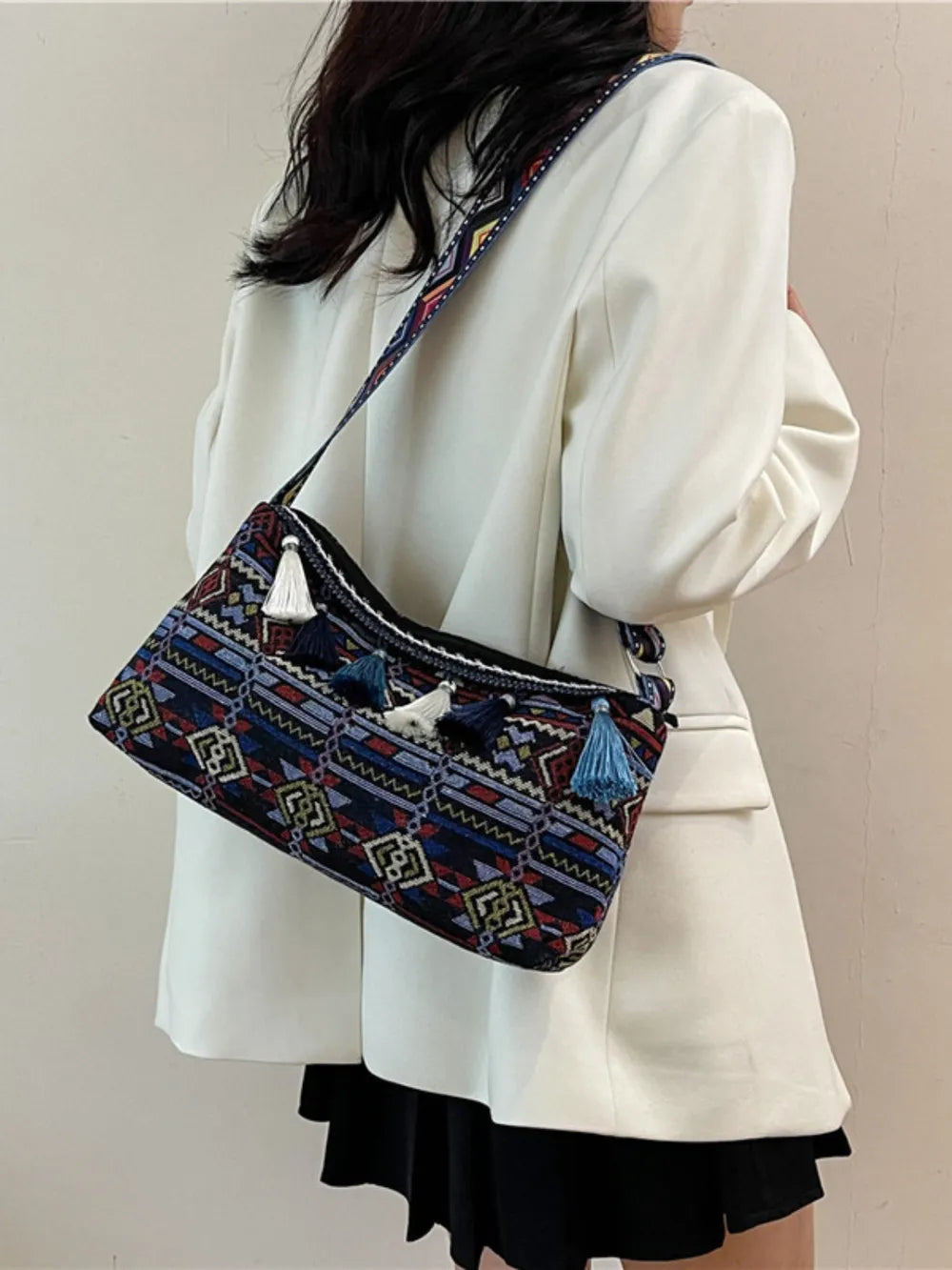 Tassel Adjustable Strap Shoulder Bag - V.I.P Digital Presence
