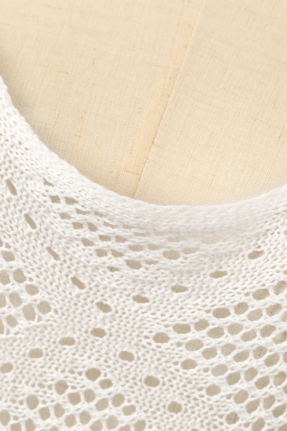 Tassel Openwork Spaghetti Strap Cover Up Dress - V.I.P Digital Presence