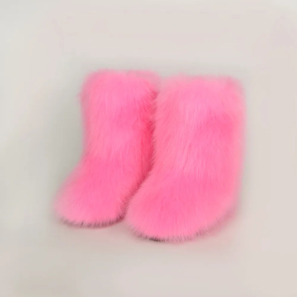 Thermal Fuzzy Platform Boots - V.I.P Digital Presence