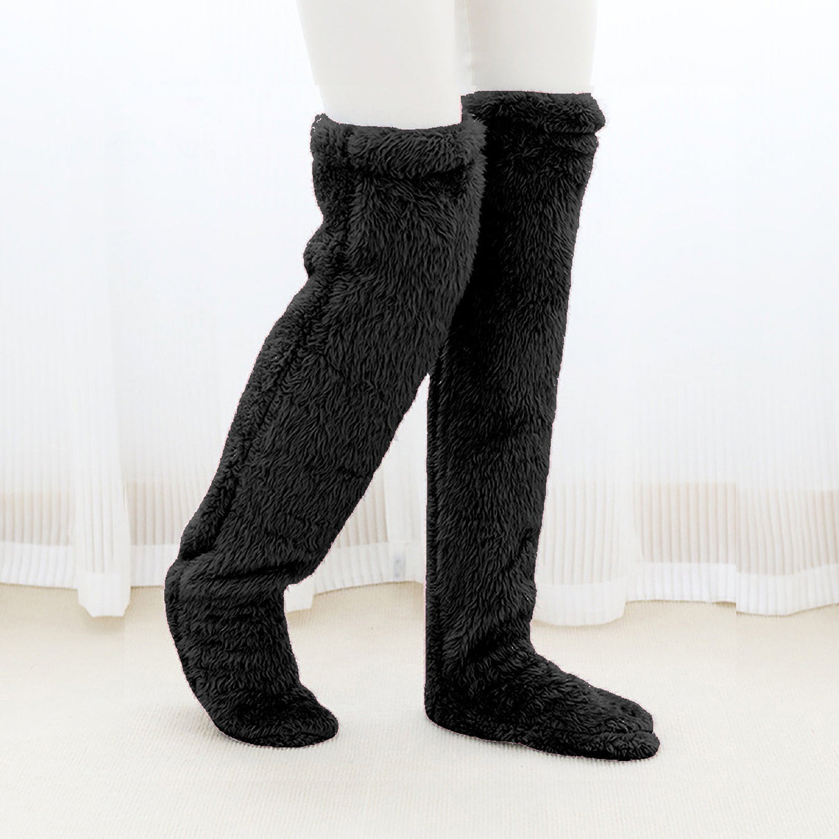 Thick leg warmers, knee pads, warm plush pants, long leg exposed socks - V.I.P Digital Presence