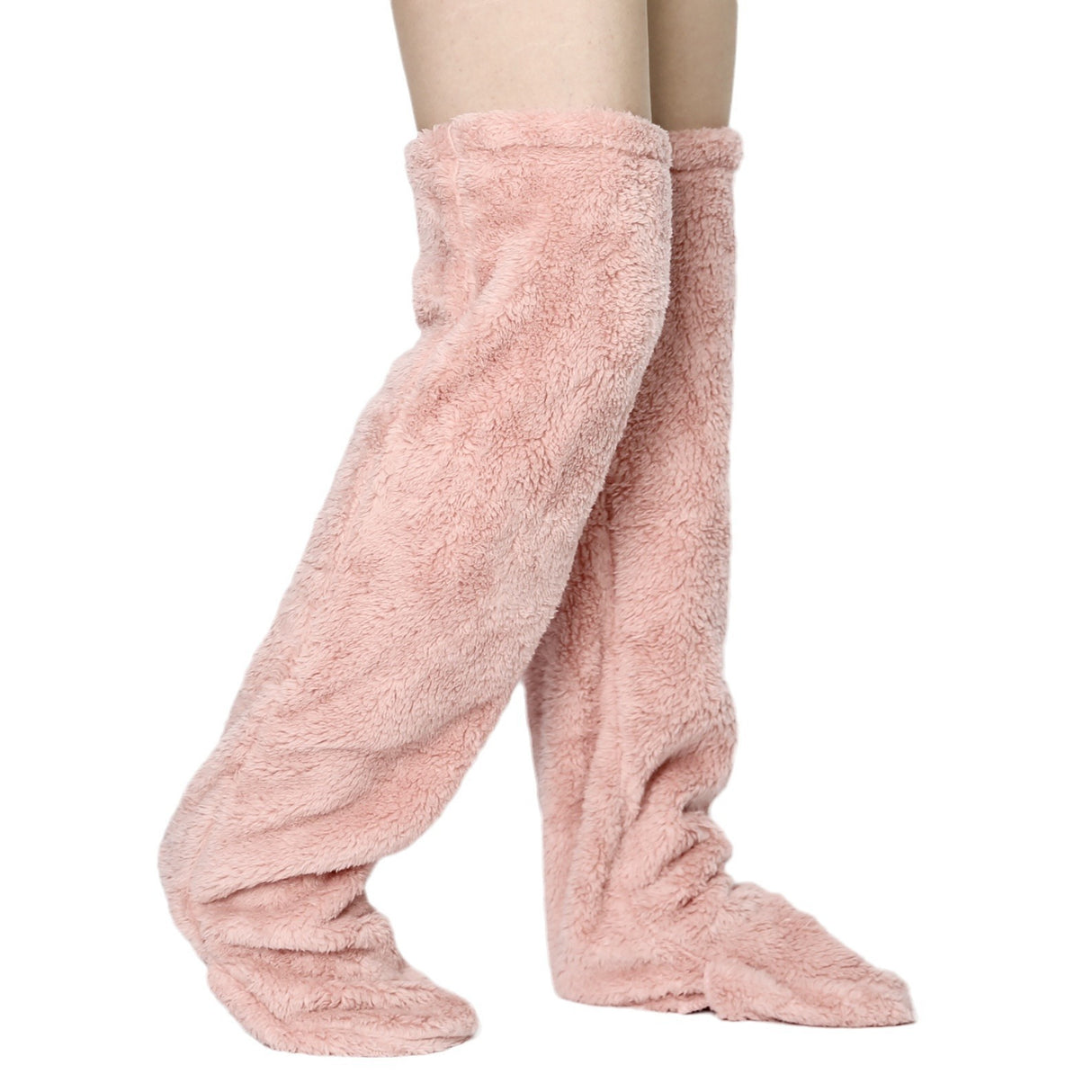 Thick leg warmers, knee pads, warm plush pants, long leg exposed socks - V.I.P Digital Presence