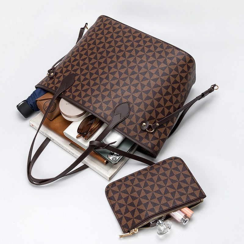 Tote Bag Windmill Pattern Handheld Shoulder Bag Large Capacity Two Piece Set Mother's Bag - V.I.P Digital Presence