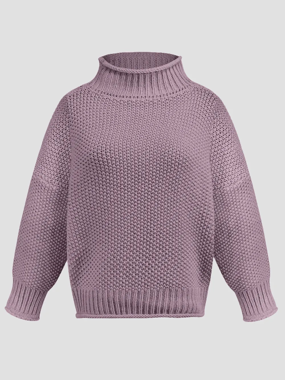 Turtleneck Long Sleeve Sweater - V.I.P Digital Presence