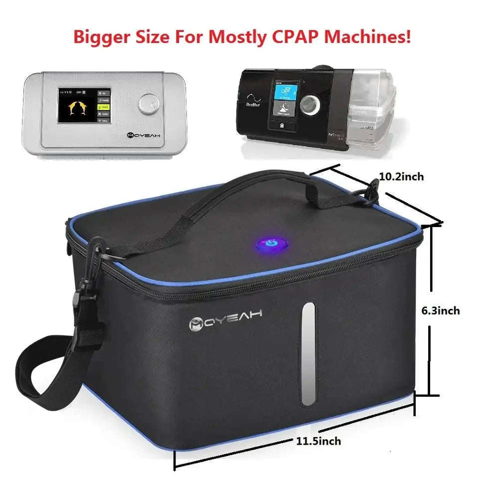 UV Led&Ozone Sterilizer Bag Portable Ozone Disinfector Case For Sanitizling CPAP machines Mask Tube and other accessories - V.I.P Digital Presence