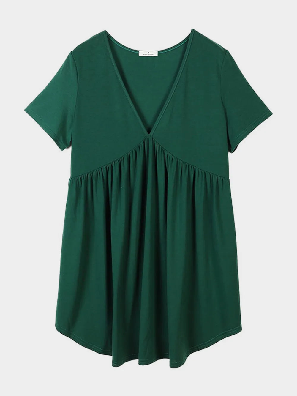 V-Neck Short Sleeve Lounge Dress - V.I.P Digital Presence