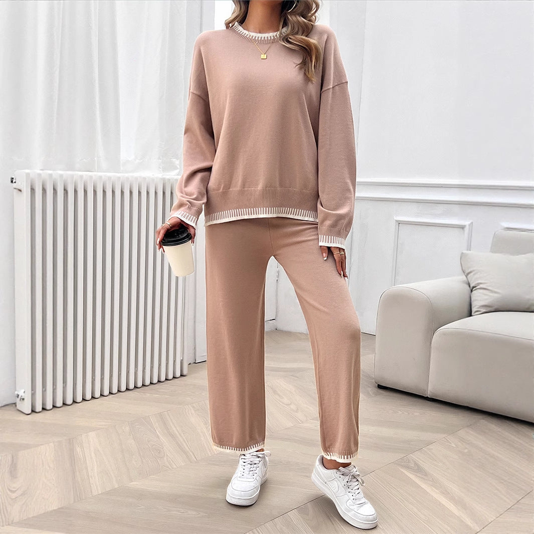 Vacation style loose long sleeved two-piece set - V.I.P Digital Presence