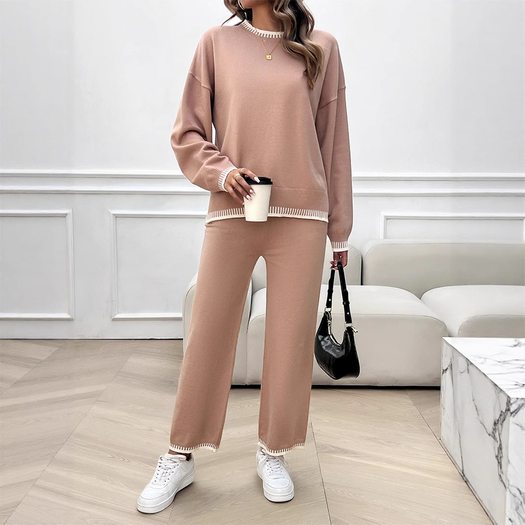 Vacation style loose long sleeved two-piece set - V.I.P Digital Presence