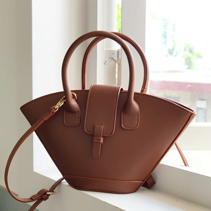 Vintage Shell Bags For Women Luxury Designer Handbags And Purses 2023 New In PU Top Handle Korean Small Shoulder Messenger Bag - V.I.P Digital Presence
