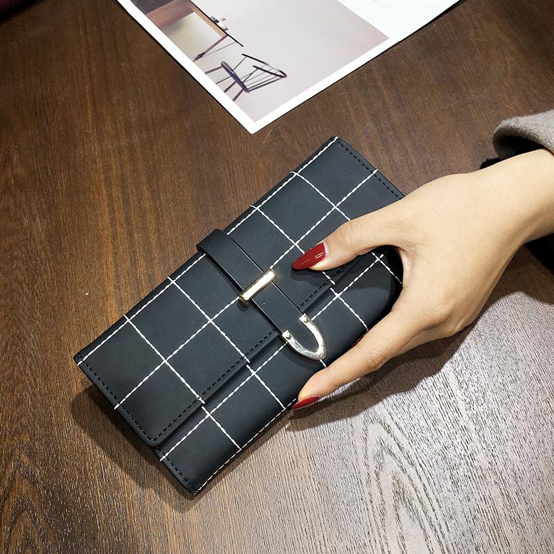 Wallets Long With Plaid PU Leather Fashion Hasp Coin Purse Phone Bag 10 Card Holders Female Wallet for girls ladies - V.I.P Digital Presence