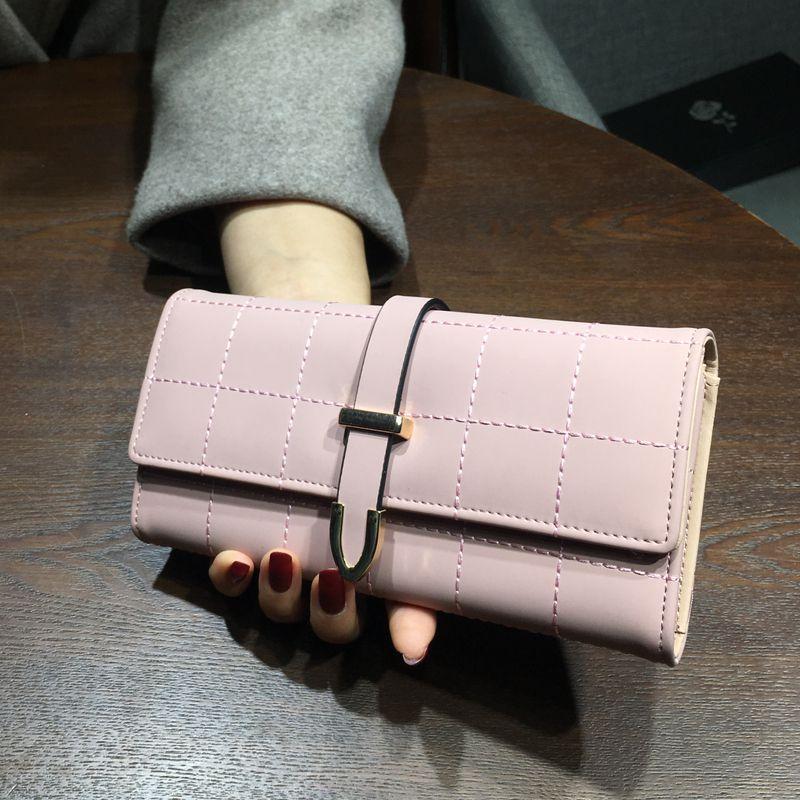 Wallets Long With Plaid PU Leather Fashion Hasp Coin Purse Phone Bag 10 Card Holders Female Wallet for girls ladies - V.I.P Digital Presence