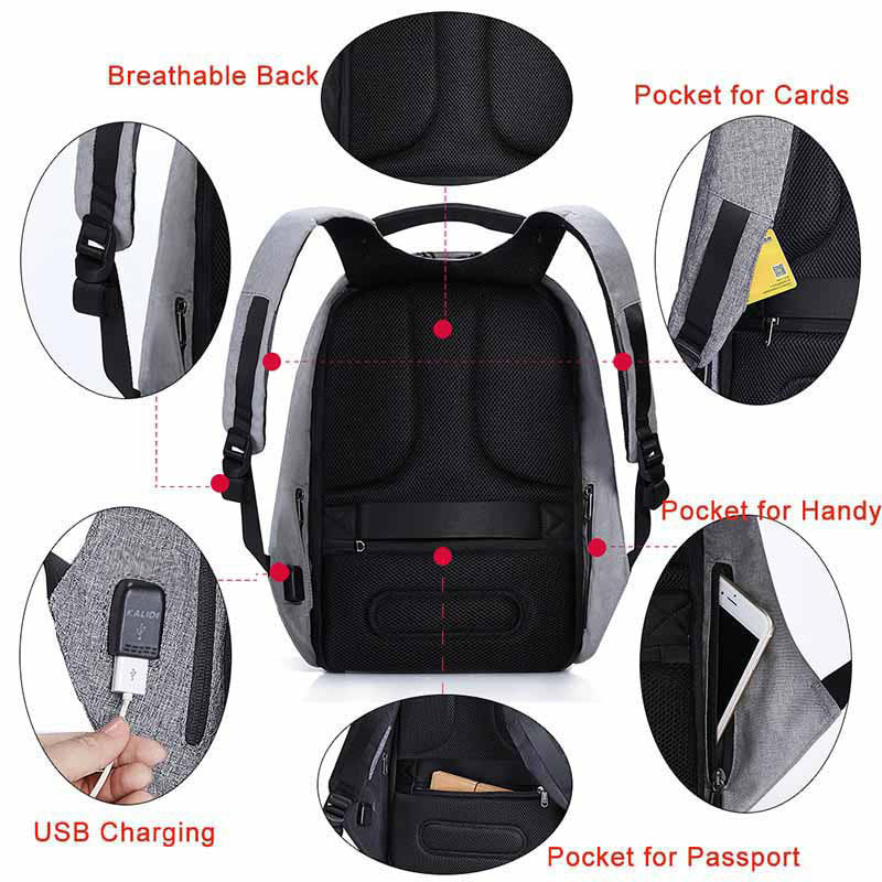 Waterproof Laptop Backpack Men 15inch Multifunction Anti theft Backpack USB Charging Male Travel School Backpacks - V.I.P Digital Presence