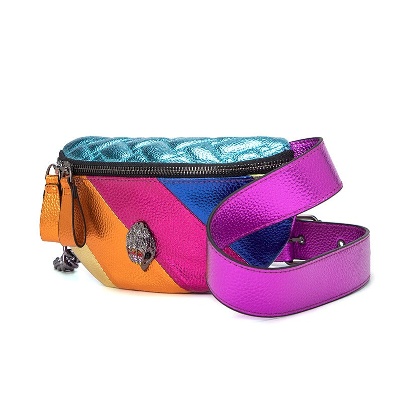 Women's bag colorful chain single shoulder bag crossbody bag eagle head chest bag - V.I.P Digital Presence