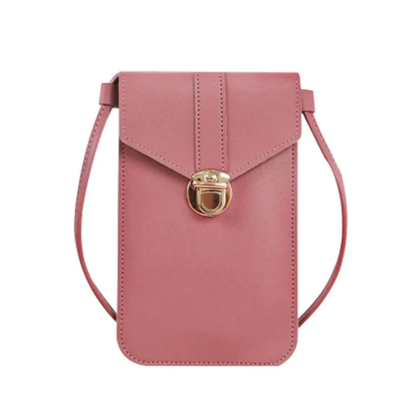 Women's crossbody bag Pu leather touch screen mobile wallet female retro student buckle shoulder bag purses and handbags torebka - V.I.P Digital Presence