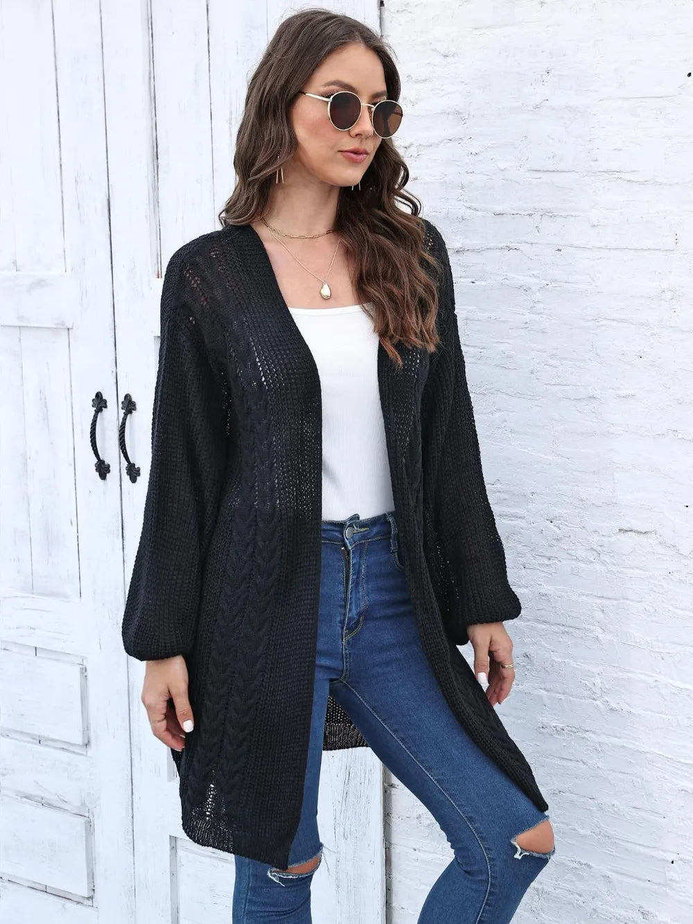 Women's Spring and Autumn New Woven Sweater Loose Casual Sweater Jacket - V.I.P Digital Presence