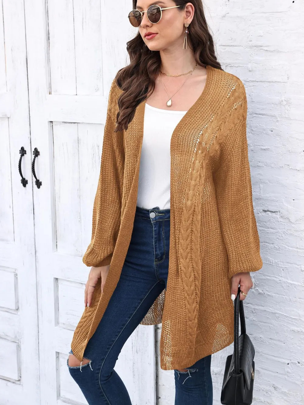 Women's Spring and Autumn New Woven Sweater Loose Casual Sweater Jacket - V.I.P Digital Presence