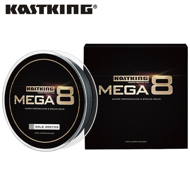 KastKing Mega8 Strong 137M 274M 457M 8 Strand Weaves PE Braided Fishing Line Multifilament 10LB 15LB 20LB 25LB 30LB 40LB 80LB - V.I.P Digital Presence
