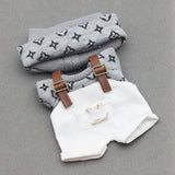 17cm Labubu First and Second Generation Blind Box 10cm Cotton Crying Doll Clothes Knitted Printed Hat