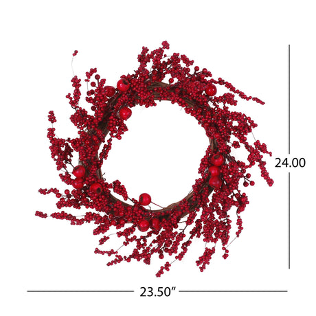 23.5" WP MIXED BERRY WREATH - V.I.P Digital Presence