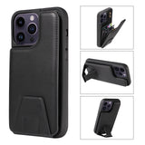 Suitable for Apple 15 phone case 13promax stand phone case adhesive leather anti drop 12 accordion card insertion phone case - V.I.P Digital Presence