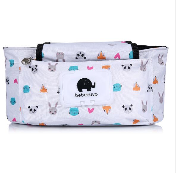 Print Strollers Baby Trolley Bag with Detachable Handbag Multifunctional Baby Stroller Organizer Pram Buggy Cart Hanging Bag XV2 - V.I.P Digital Presence