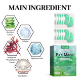 Parche de gel de aloe vera para ojos: reduce las líneas finas y las ojeras, reafirma los ojos y es antiarrugas e hidratante.