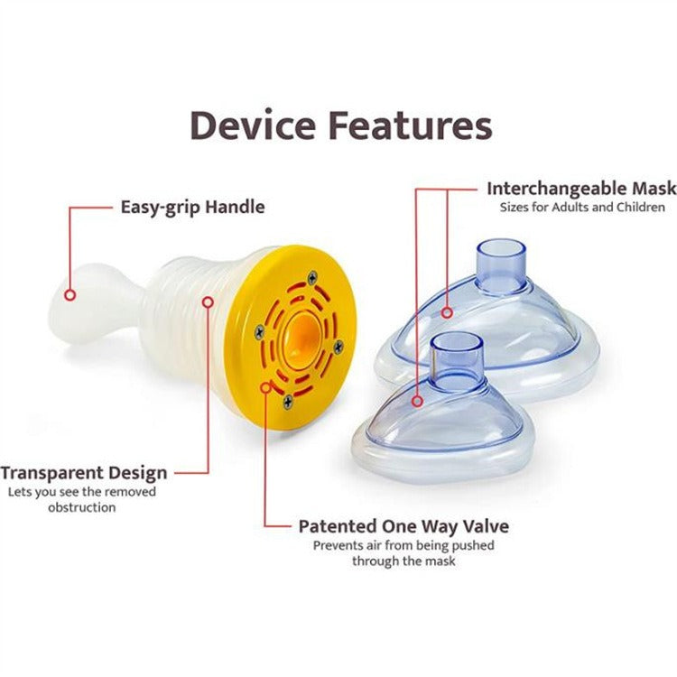 Vital capacity breathing trainer Choking emergency rescue breathing mask Choking Emergency Device - V.I.P Digital Presence