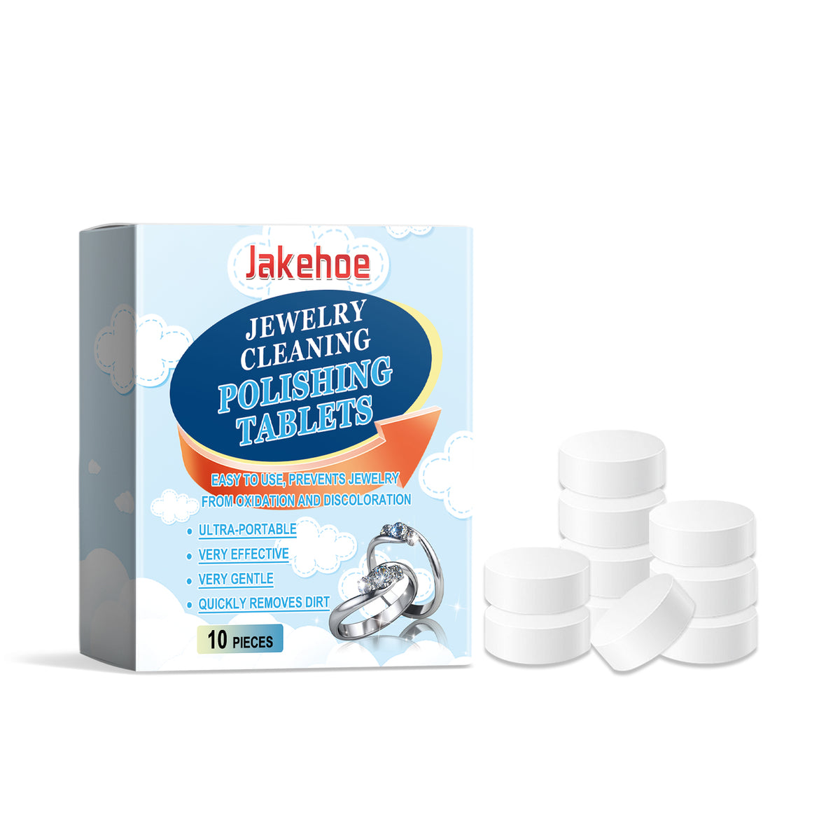 Jewelry Cleaning Effervescent Tablet Jewelry Decontamination Care Cleaning Jewelry Ring Bracelet Cleaning Effervescent Tablet - V.I.P Digital Presence