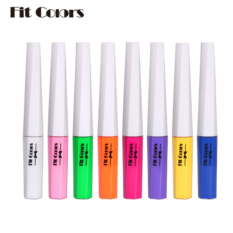 Fit Colors Fluorescent Luminous Color Eyeliner Rainbow Painted Graffiti Waterproof Quick Drying Eyeliner - V.I.P Digital Presence