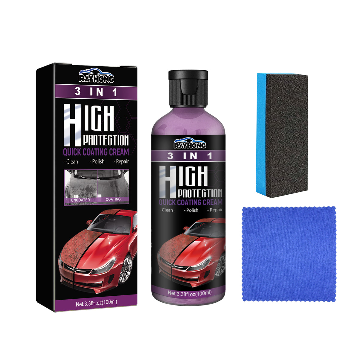 Coating Paste 3 In 1, Car Cleaning Decontamination Scratches Repair Multi-Purpose Car Paint Reconditioning Coating Artifact - V.I.P Digital Presence