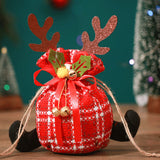 Christmas Apple Bag Antlers Checkered Cloth Gift Bag Christmas Eve Kindergarten Children's Small Gift Candy Bag - V.I.P Digital Presence