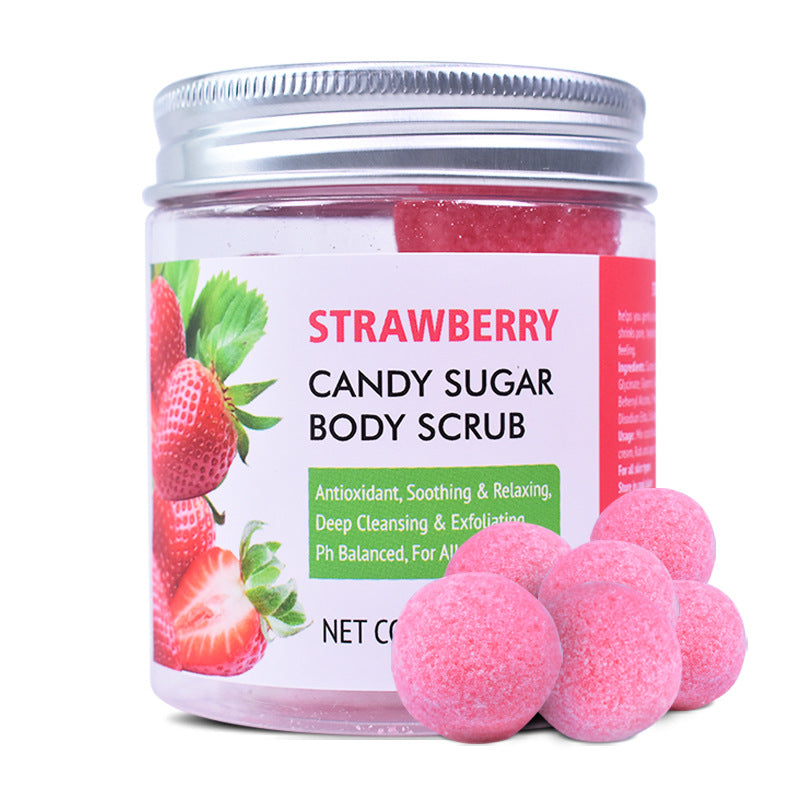 Brushed Candy Scrub Cream Fruit Fragrance Bath Salt Scrub Ball Body Scrub Cream - V.I.P Digital Presence