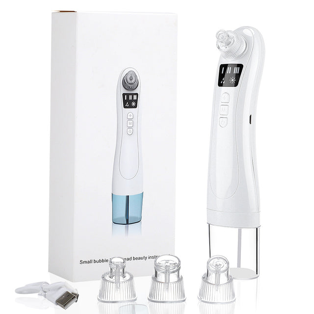 Hailicare Small Bubble Hot Compress Blackhead Instrument With Water Tank To Suck Blackheads USB Charging Beauty Instrument - V.I.P Digital Presence