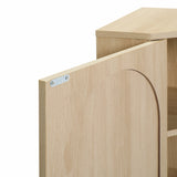 Corner cabinet ,Rattan door,Freestanding Corner Tables For Small Spaces, Corner Shelf Stand For Living Room, Kitchen - V.I.P Digital Presence