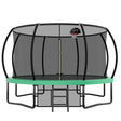 12FT Recreational Kids Trampoline with Safety Enclosure Net & Ladder, Outdoor Recreational Trampolines - V.I.P Digital Presence